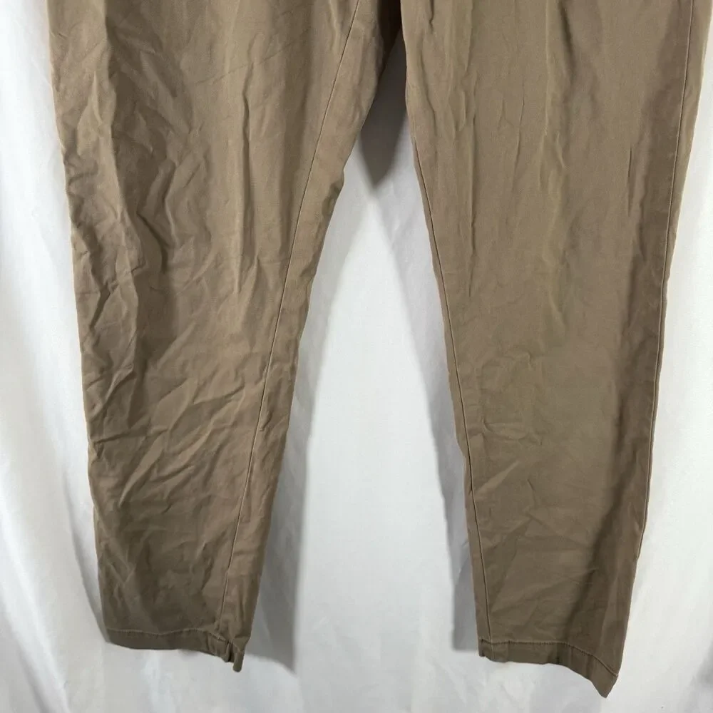 Banana Republic Lived In Chino Pants Men's 32x34 Beige Flat Front Cotton Blend